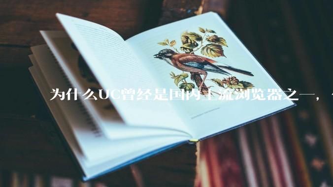 为什么UC曾经是国内主流浏览器之一，但现在却逐渐销声匿迹了？